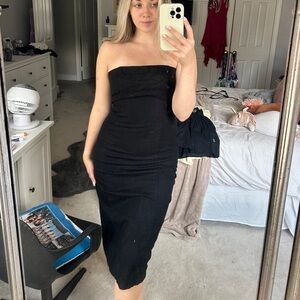 Abercrombie & Fitch Elegant Black Strapless Dress